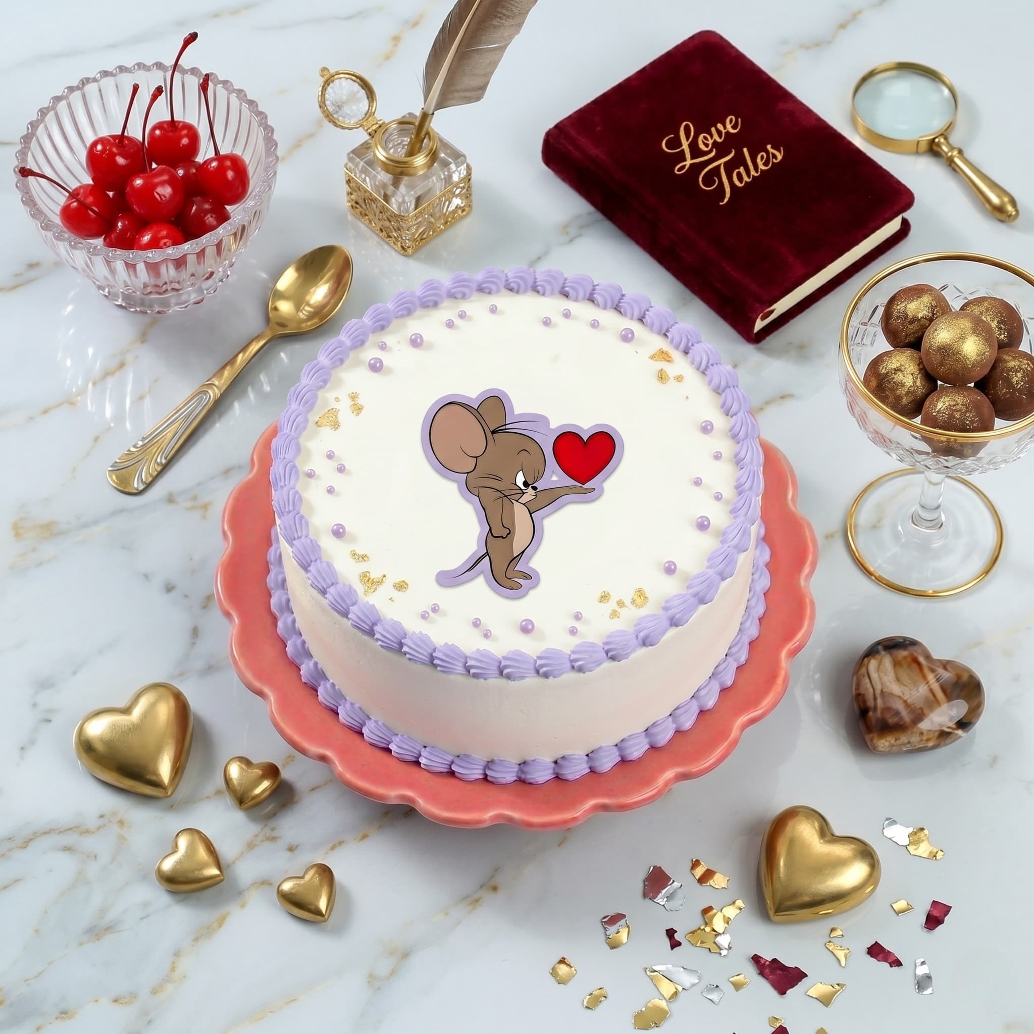 Romantic Vanilla Bliss Cake