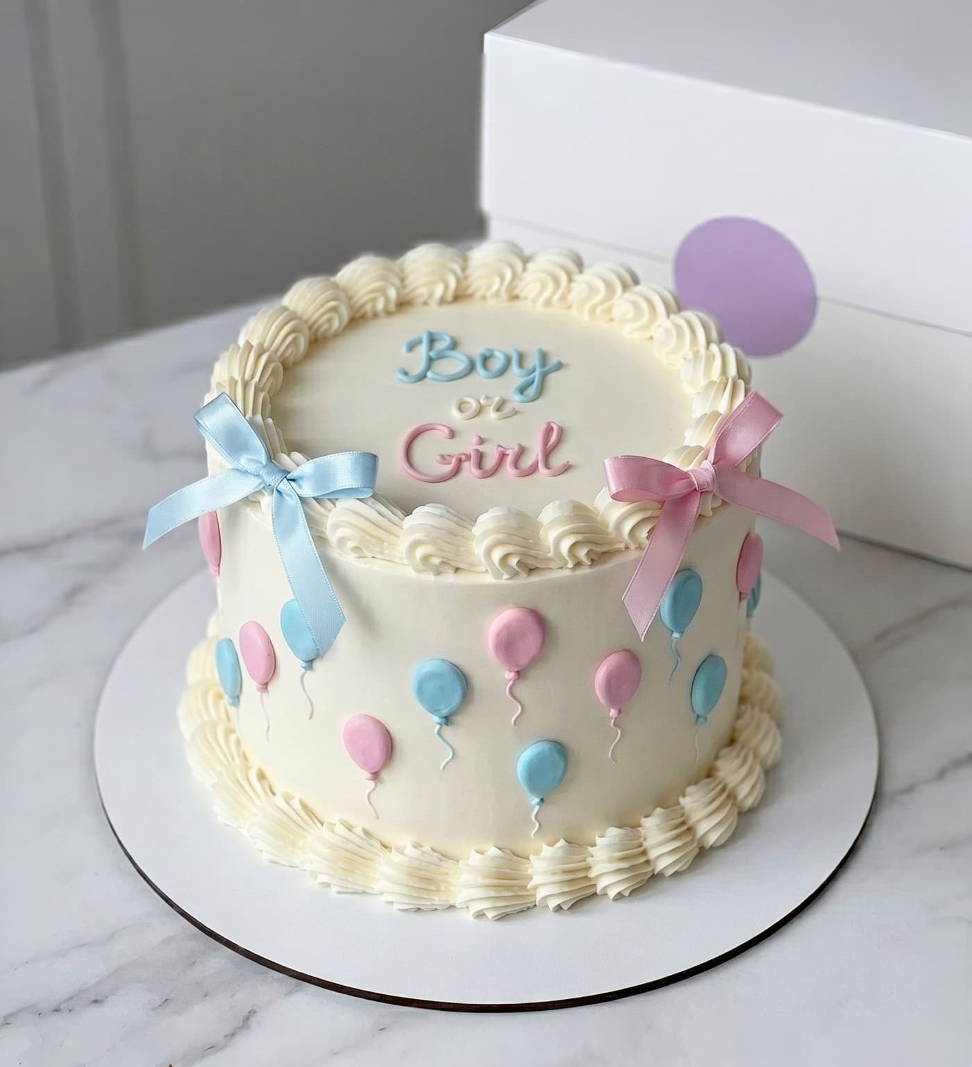 Joyful Baby Shower Poster Cream Cake