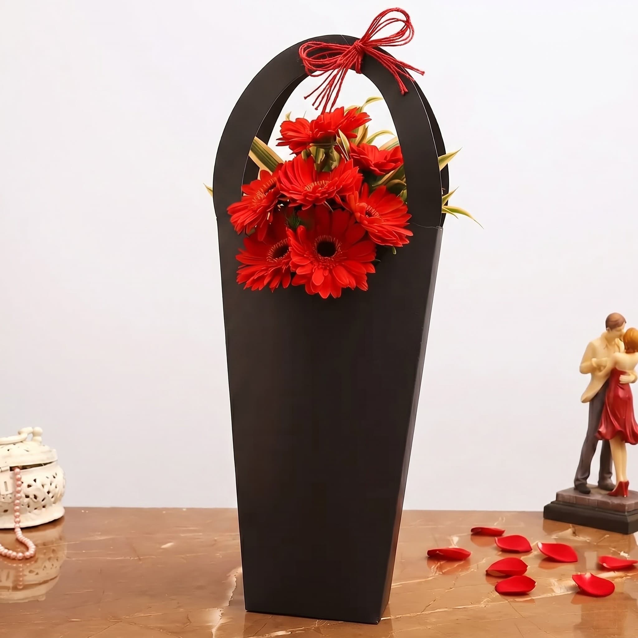 Vibrant Red Gerbera Bouquet