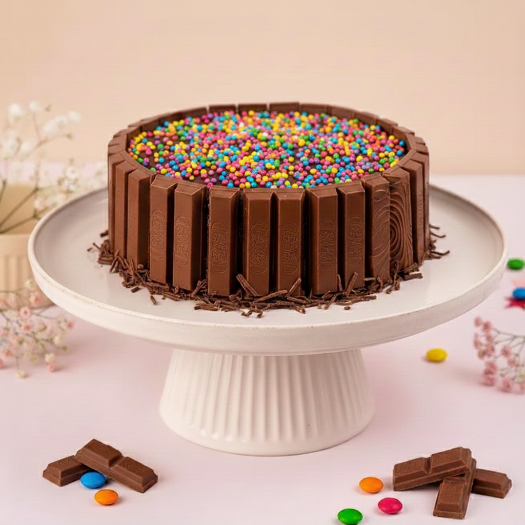 Crunchy Kit Kat Chocolate Cake