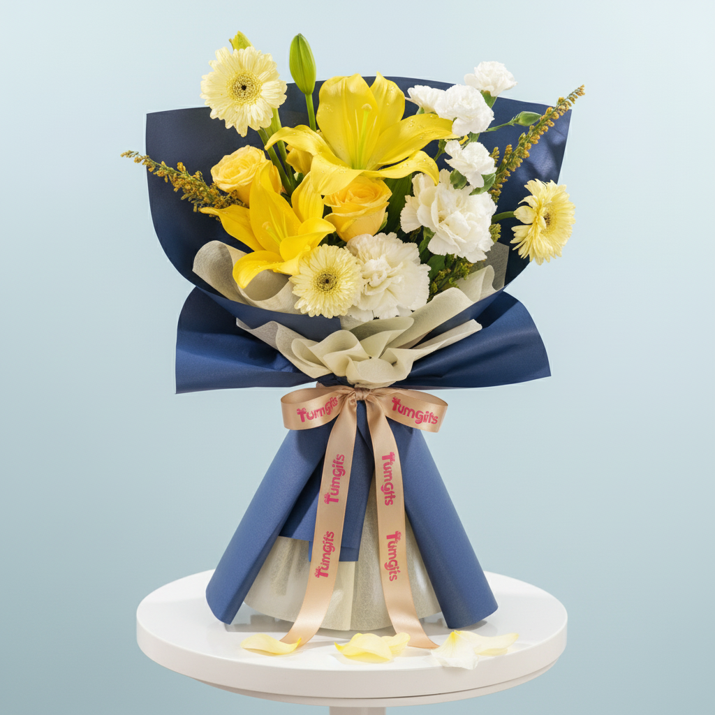 Golden Glow Bloom Bouquet