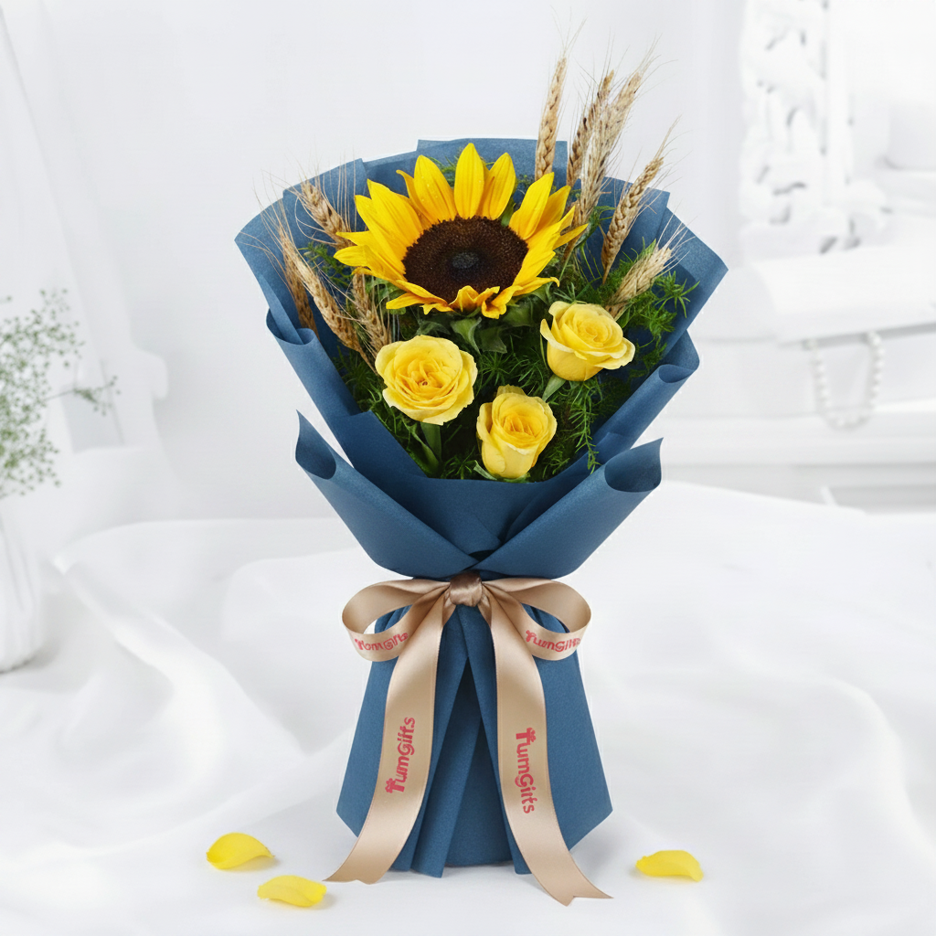 Radiant Sunflower Serenade Bouquet